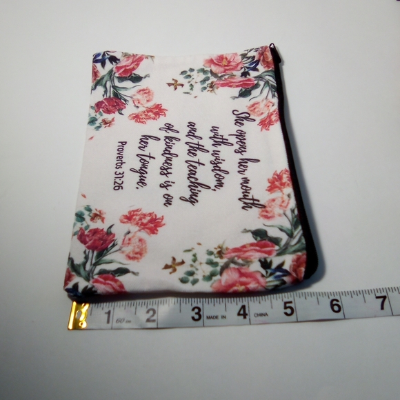 2 Inspirational Bible Verse Make-up Bags Lot #3 - Picture 8 of 8
